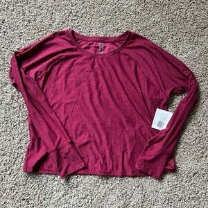 Beyond Yoga Maroon Long Sleeve Top